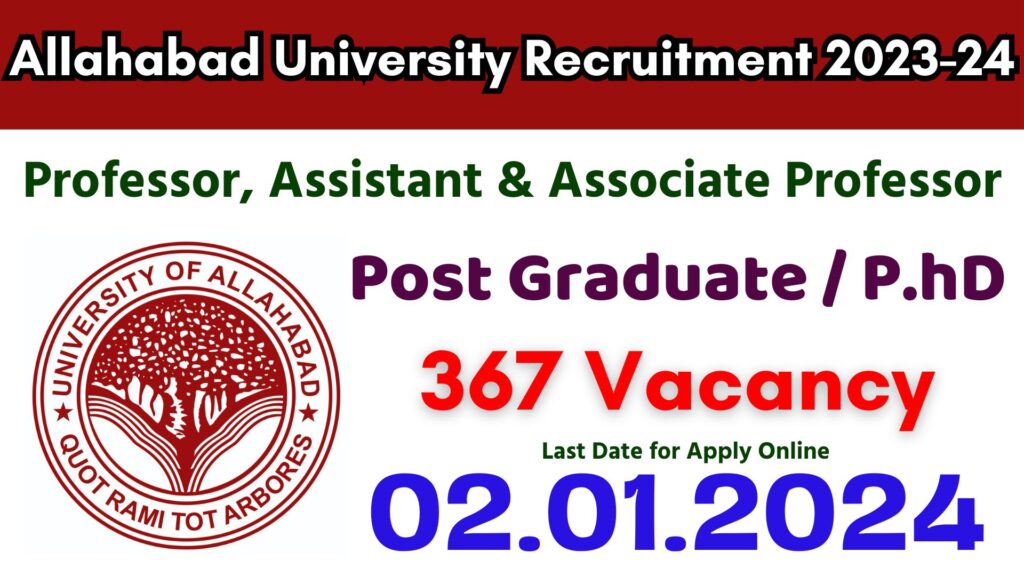Allahabad University Recruitment 2023-24