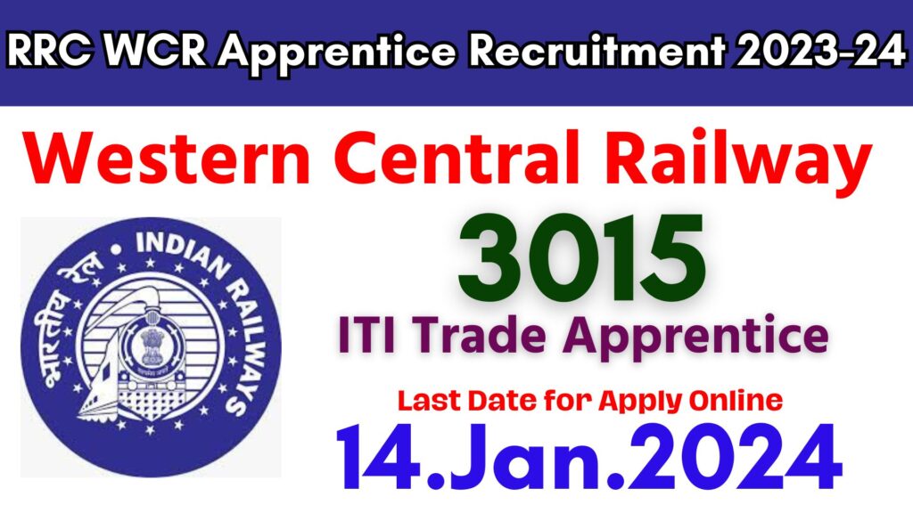RRC WCR Apprentice Recruitment 2023-24