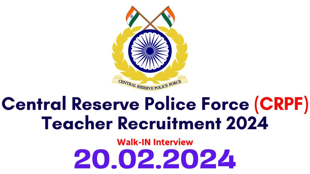 CRPF Recruitment 2024