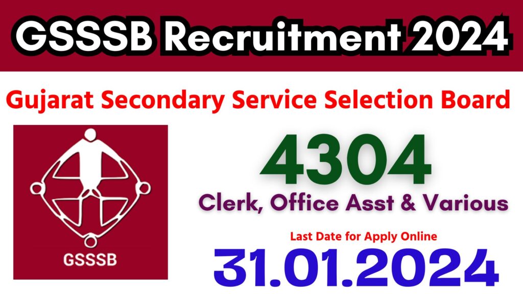 GSSSB Recruitment 2024