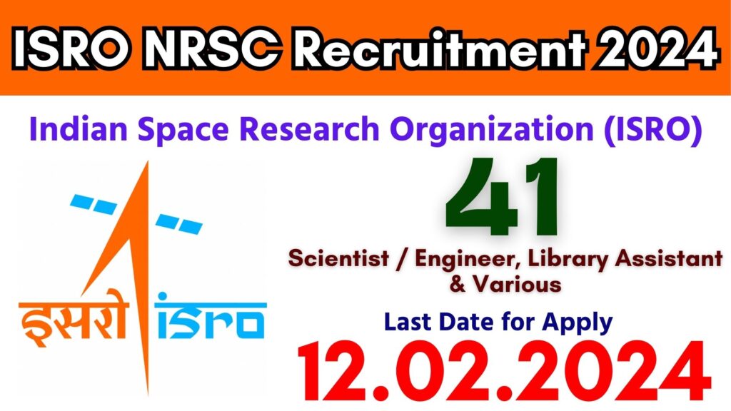 ISRO NRSC Recruitment 2024