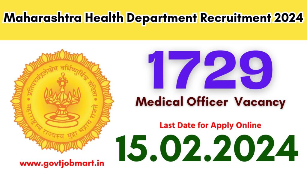Maharashtra Health Department Recruitment 2024
