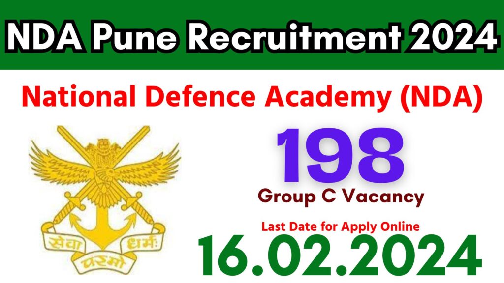NDA Pune Recruitment 2024
