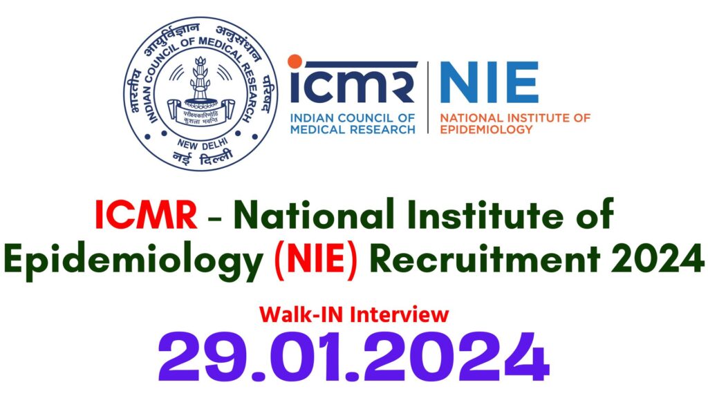 NIE Chennai Recruitment 2024