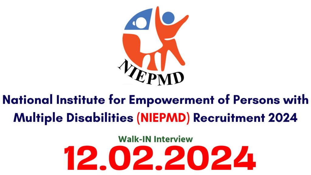 NIEPMD Recruitment 2024