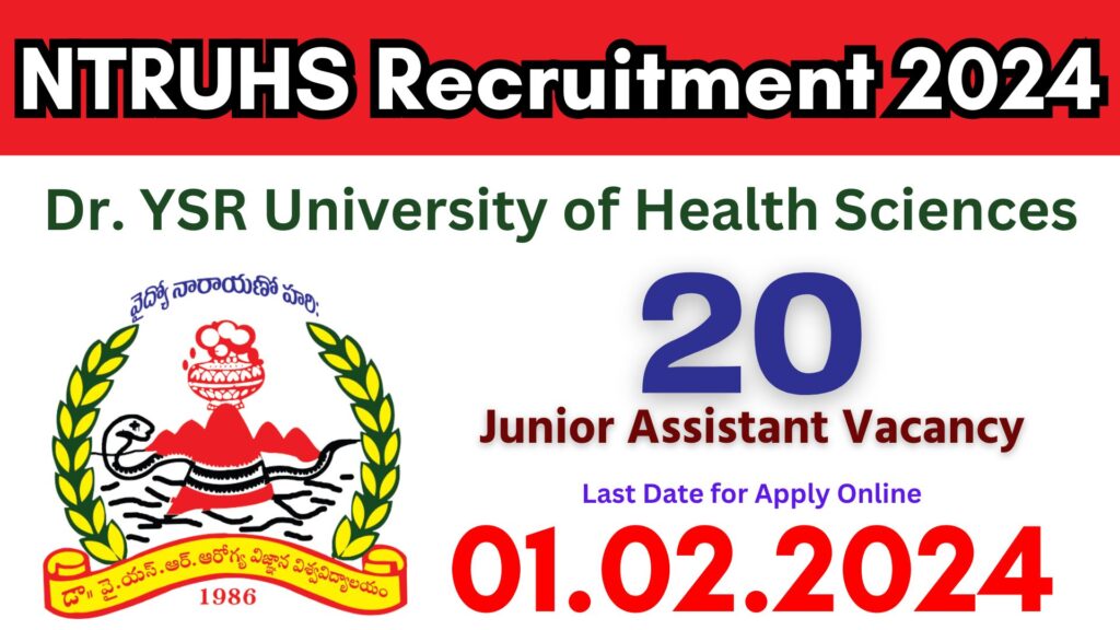 NTRUHS Recruitment 2024