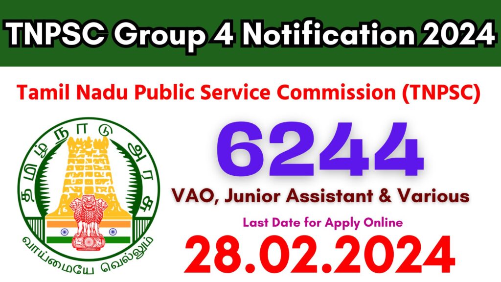 TNPSC Group 4 Notification 2024