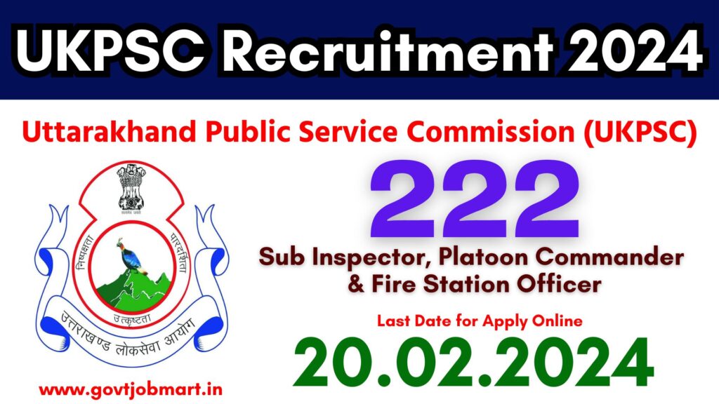 UKPSC Recruitment 2024