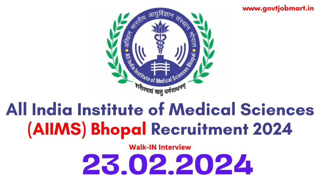 AIIMS Bhopal Recruitment 2024