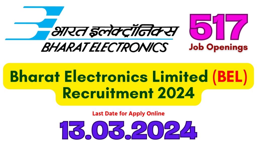 BEL Trainee Engineer Recruitment 2024