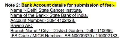 DSCI Recruitment 2024 Bank Details
