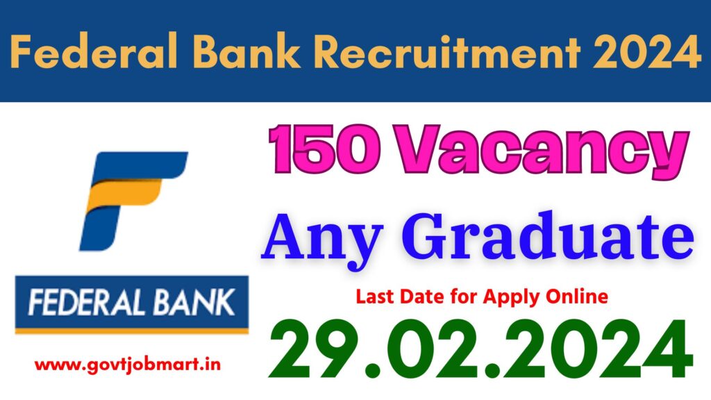 Federal Bank Recruitment 2024