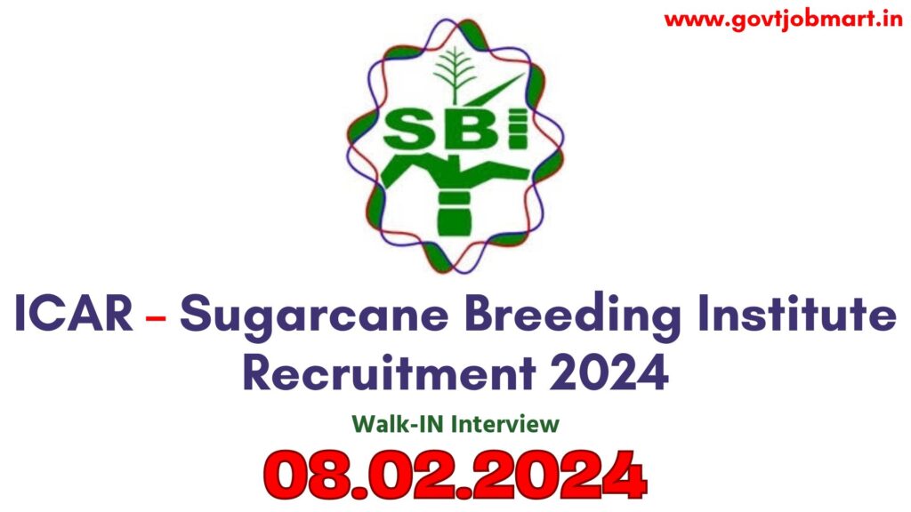 ICAR SBI Coimbatore Recruitment 2024