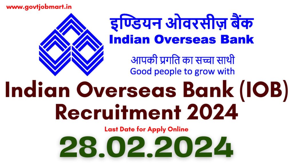 IOB Recruitment 2024