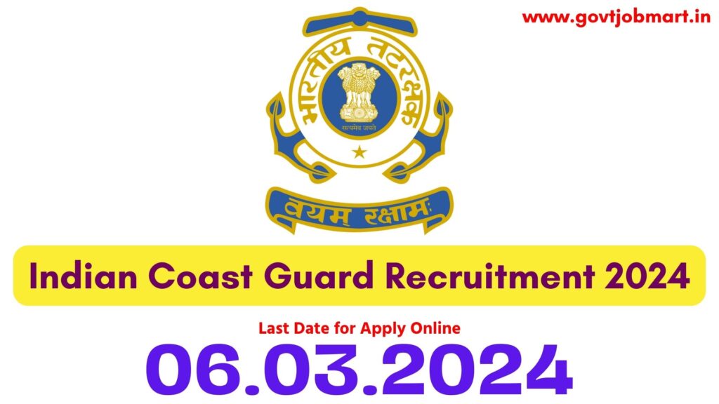 Indian Coast Guard Recruitment 2024