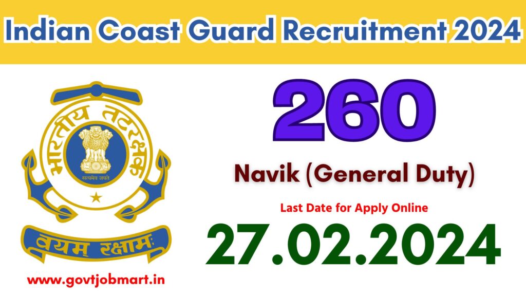 Indian Coast Guard Recruitment 2024