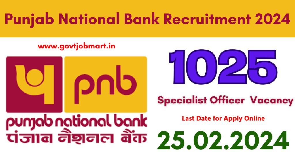 Punjab National Bank Recruitment 2024