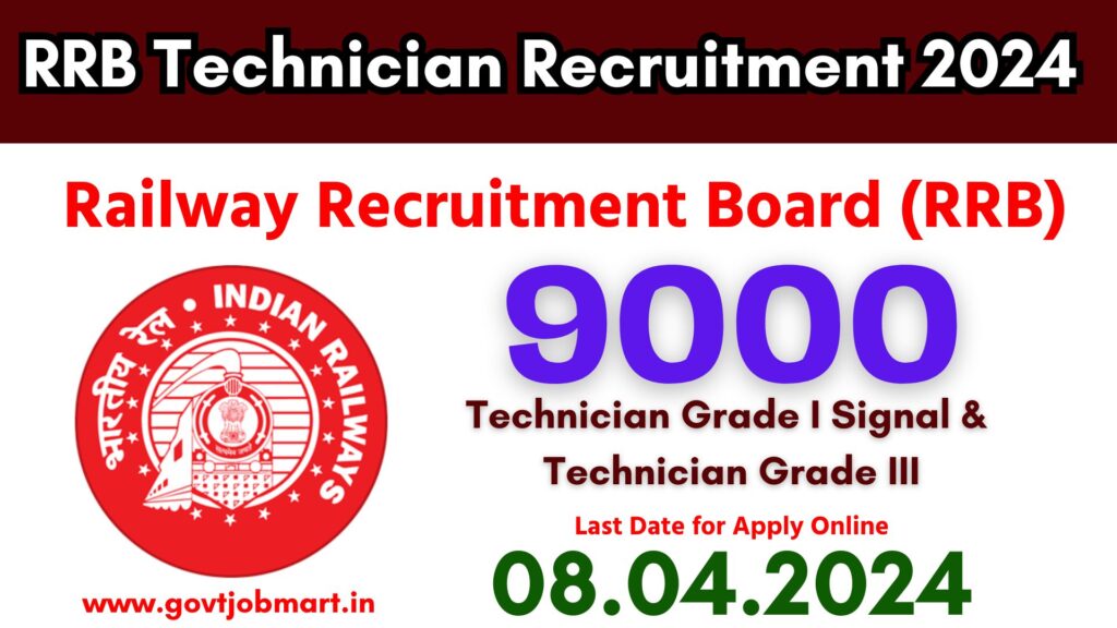 RRB Technician Recruitment 2024