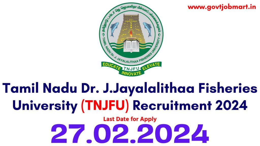 TNJFU Recruitment 2024
