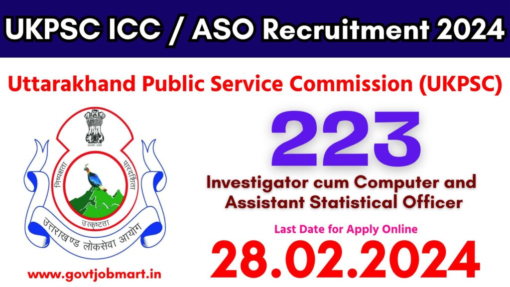 UKPSC ICC ASO Recruitment 2024