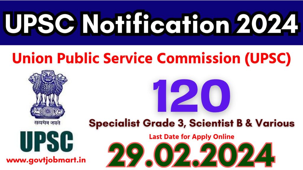 UPSC Notification 2024