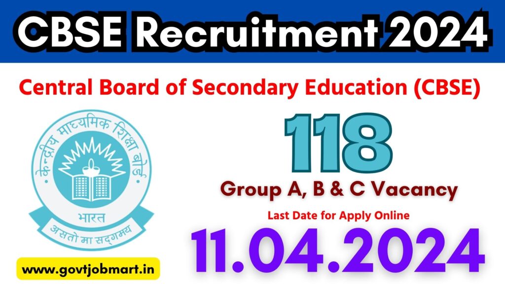 CBSE Recruitment 2024