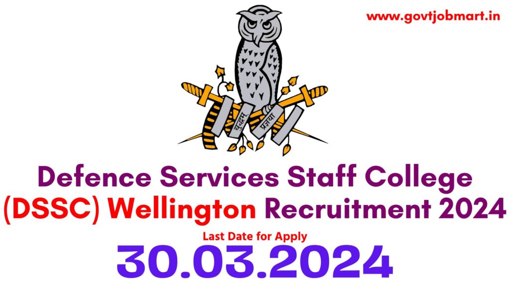 DSSC Wellington Recruitment 2024