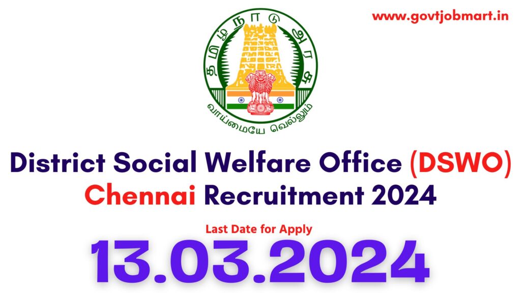 DSWO Chennai Recruitment 2024
