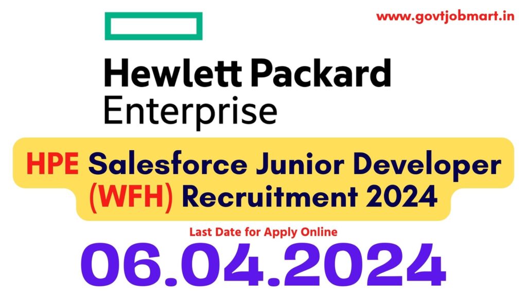 HPE Salesforce Junior Developer Recruitment 2024