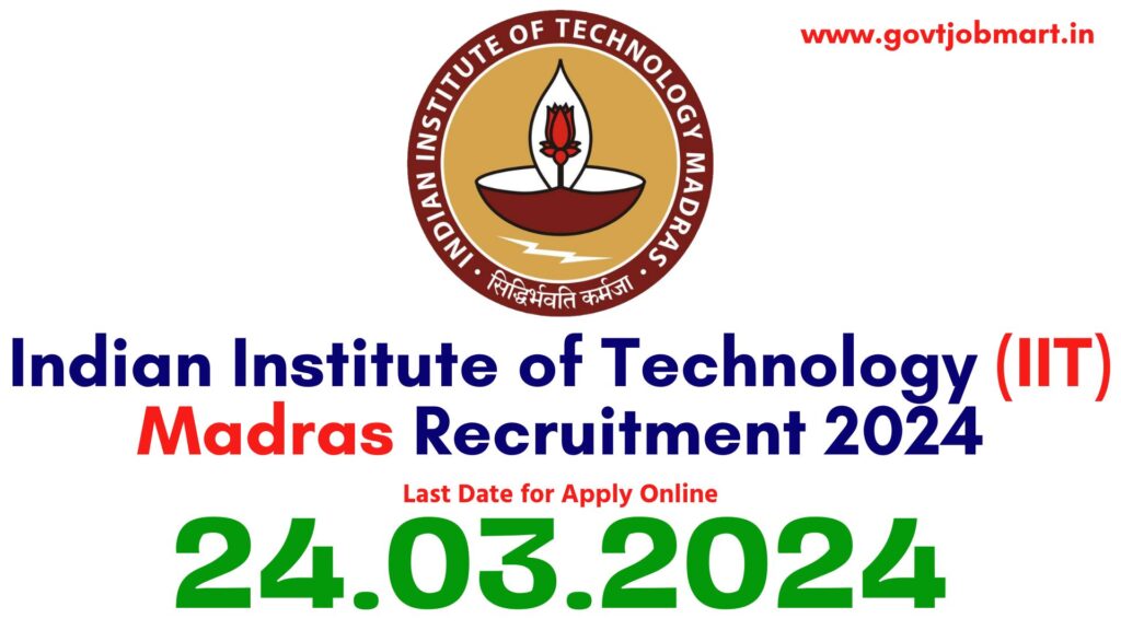 IIT Madras JRF Recruitment 2024