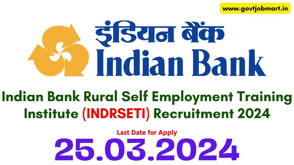 Indian Bank Kallakurichi  Recruitment 2024