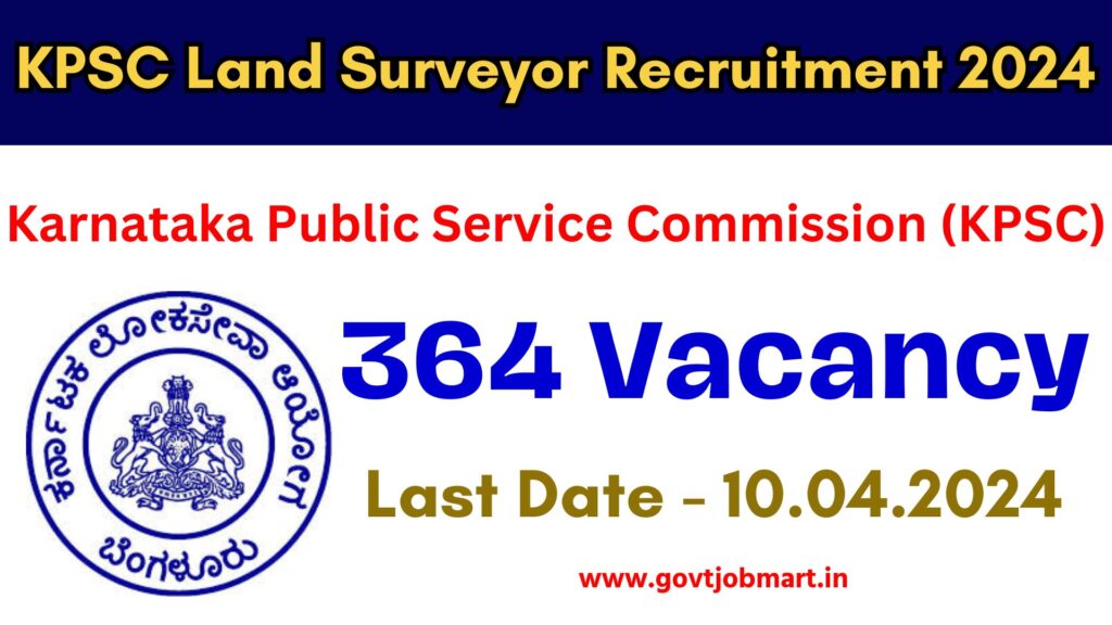 KPSC Land Surveyor Recruitment 2024