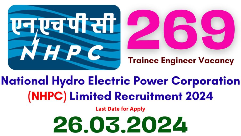 NHPC Trainee Engineer Recruitment 2024