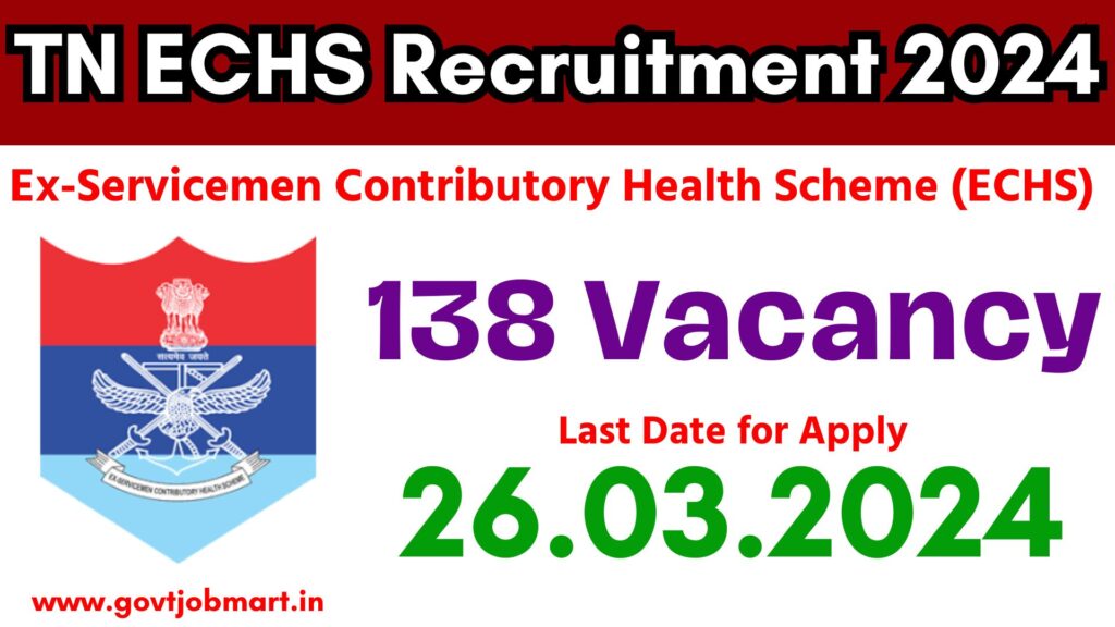 TN ECHS Recruitment 2024