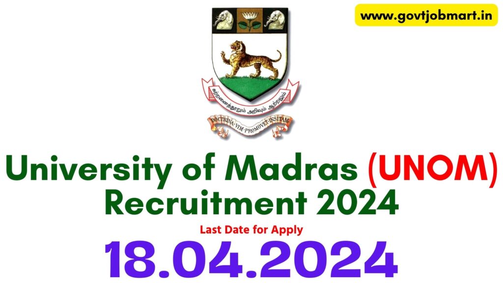 Madras University Student Intern 2024