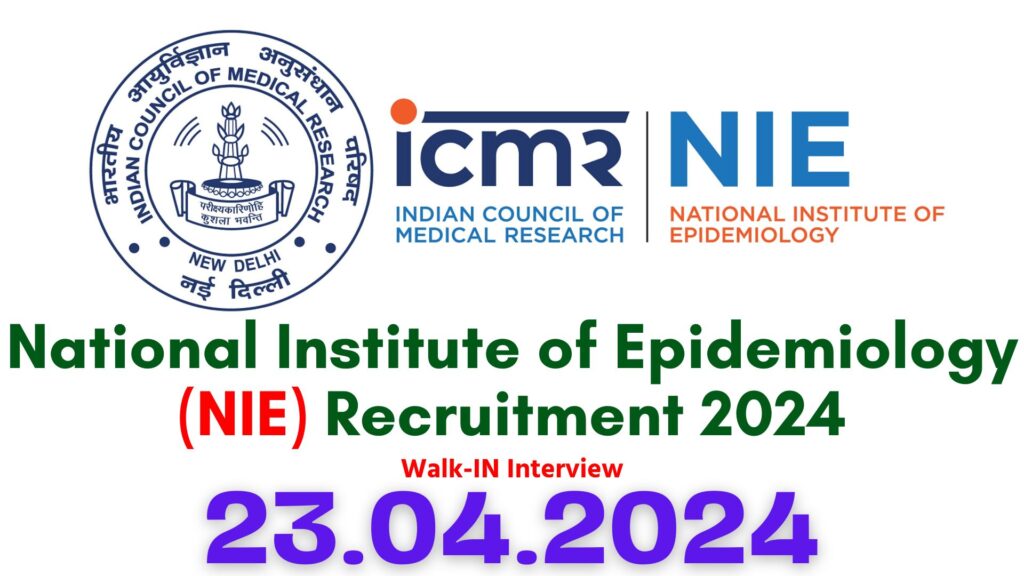 NIE Chennai Recruitment 2024