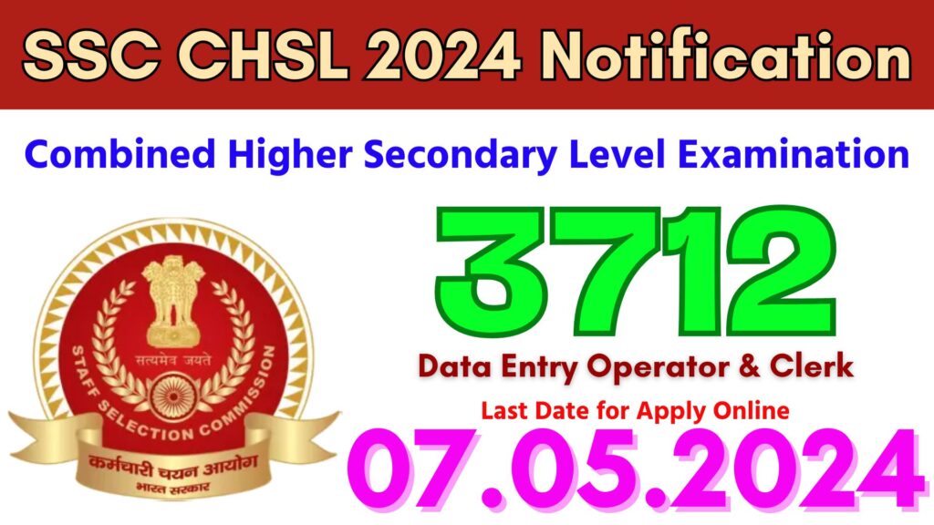 SSC CHSL 2024 Notification