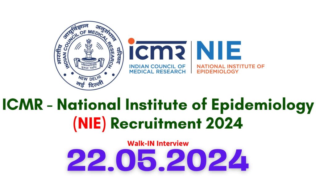 NIE Chennai Recruitment 2024