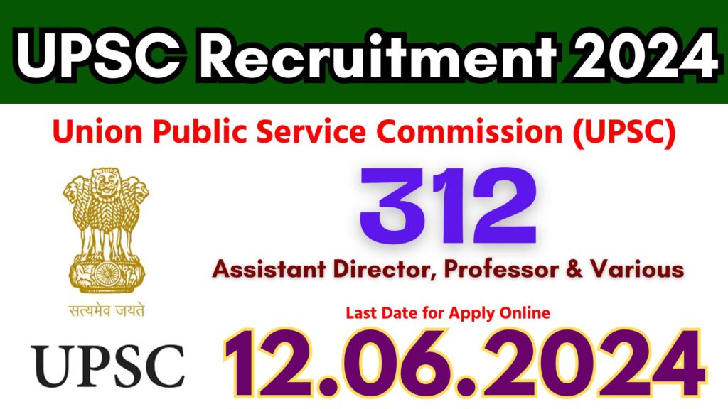 UPSC Assistant Director Recruitment 2024