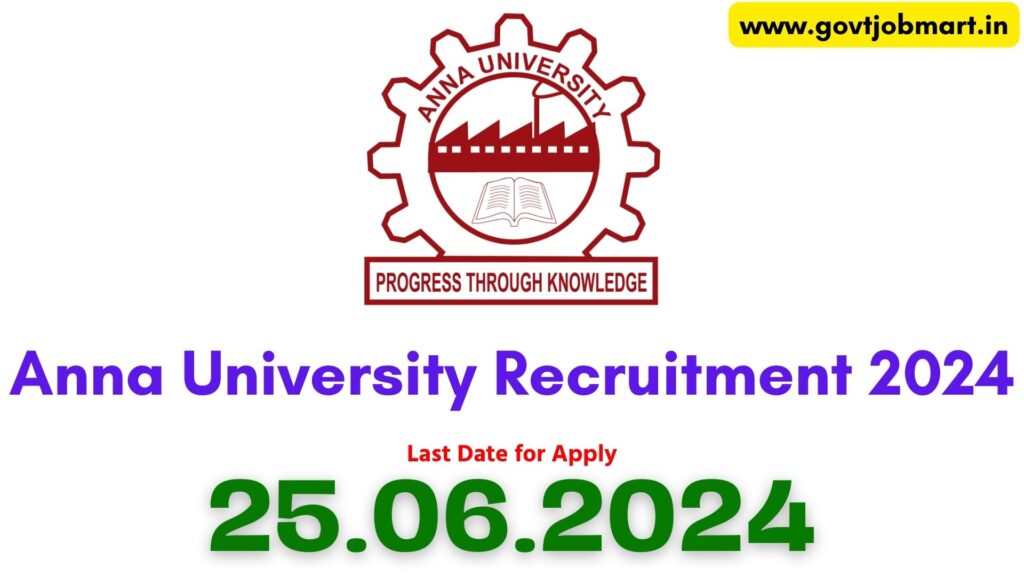 Anna University Tindivanam Recruitment 2024