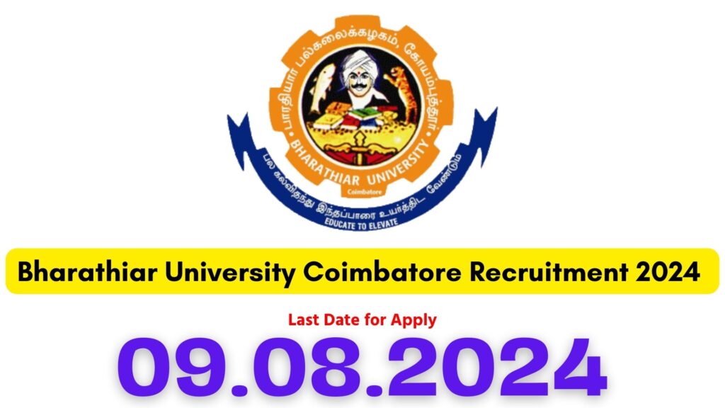 Bharathiar University Recruitment 2024