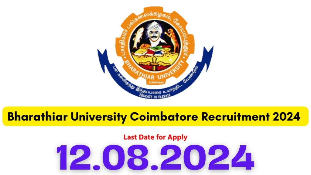 Bharathiar University Recruitment 2024