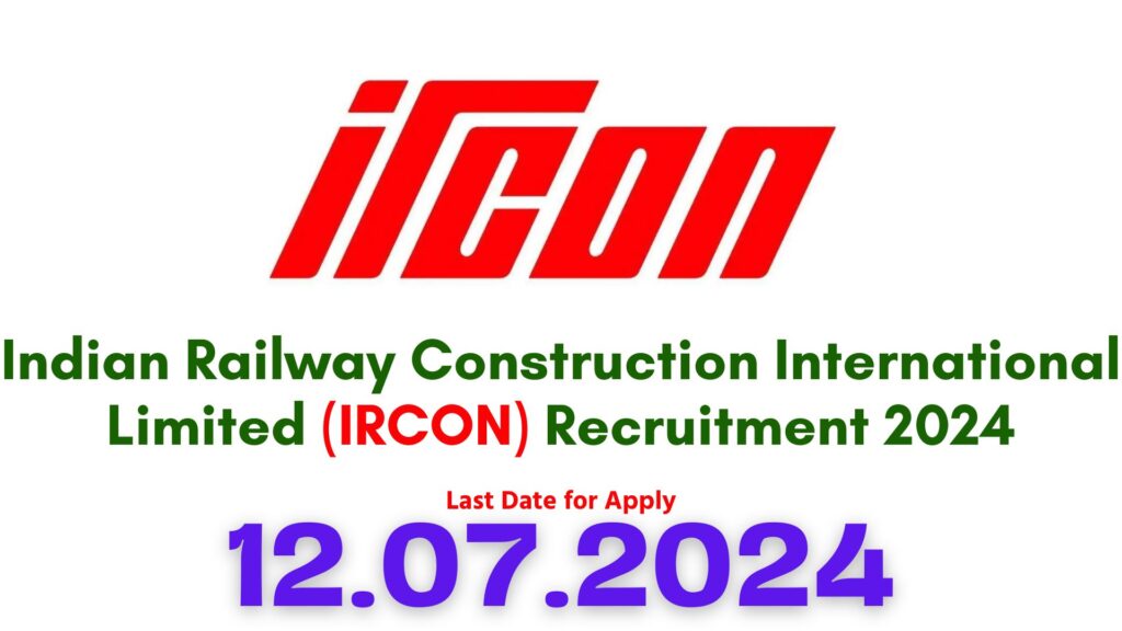 IRCON Recruitment 2024