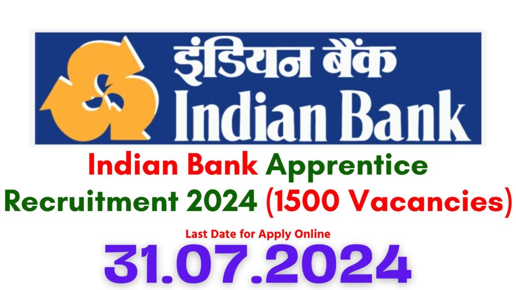 Indian Bank Apprentice 2024