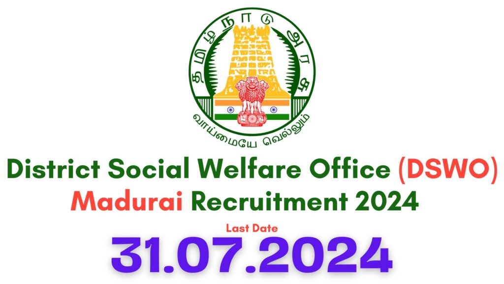 Madurai Social Welfare Department Recruitment 2024