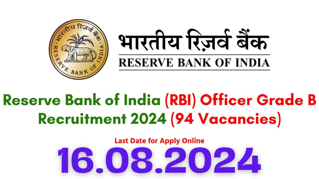 RBI Officer Grade B Recruitment 2024