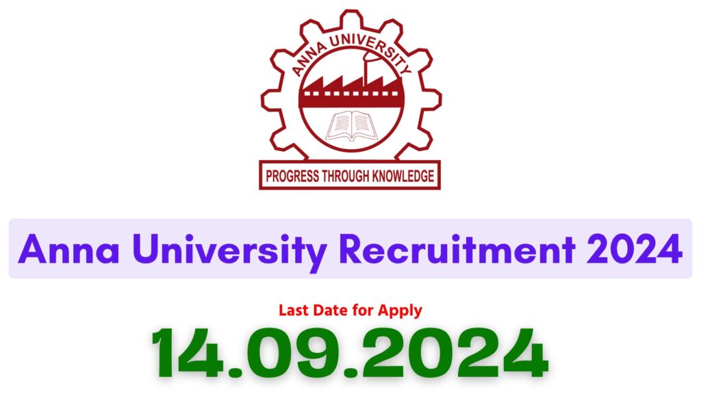 Anna University Project Assistant II Recruitment 2024