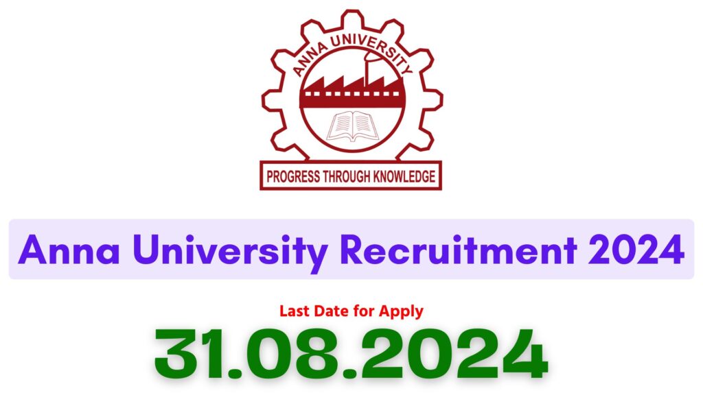 Anna University Recruitment 2024