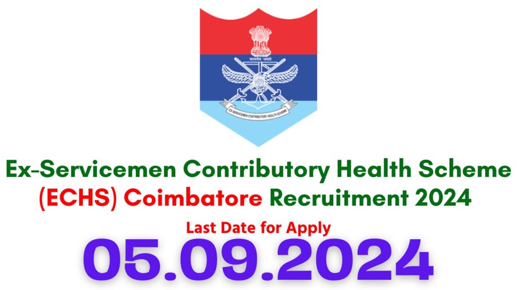 ECHS Coimbatore Recruitment 2024