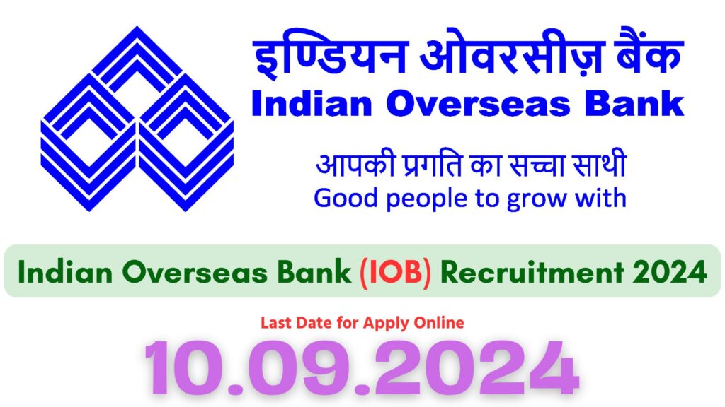 IOB Apprentice Recruitment 2024
